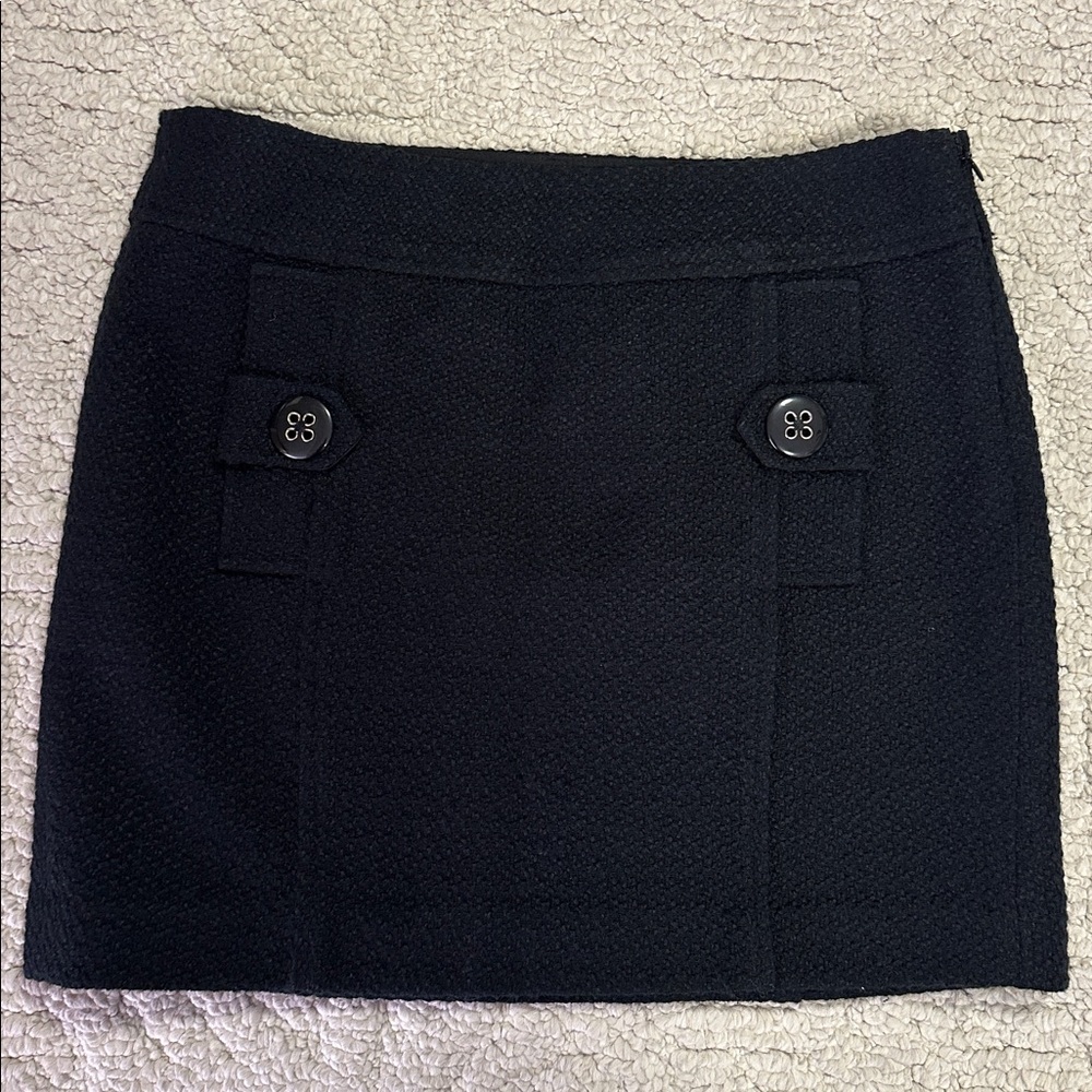 Banana Republic Black Boucle Mini Skirt